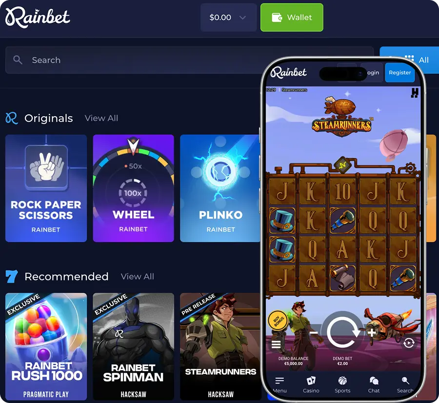 Rainbet demo games