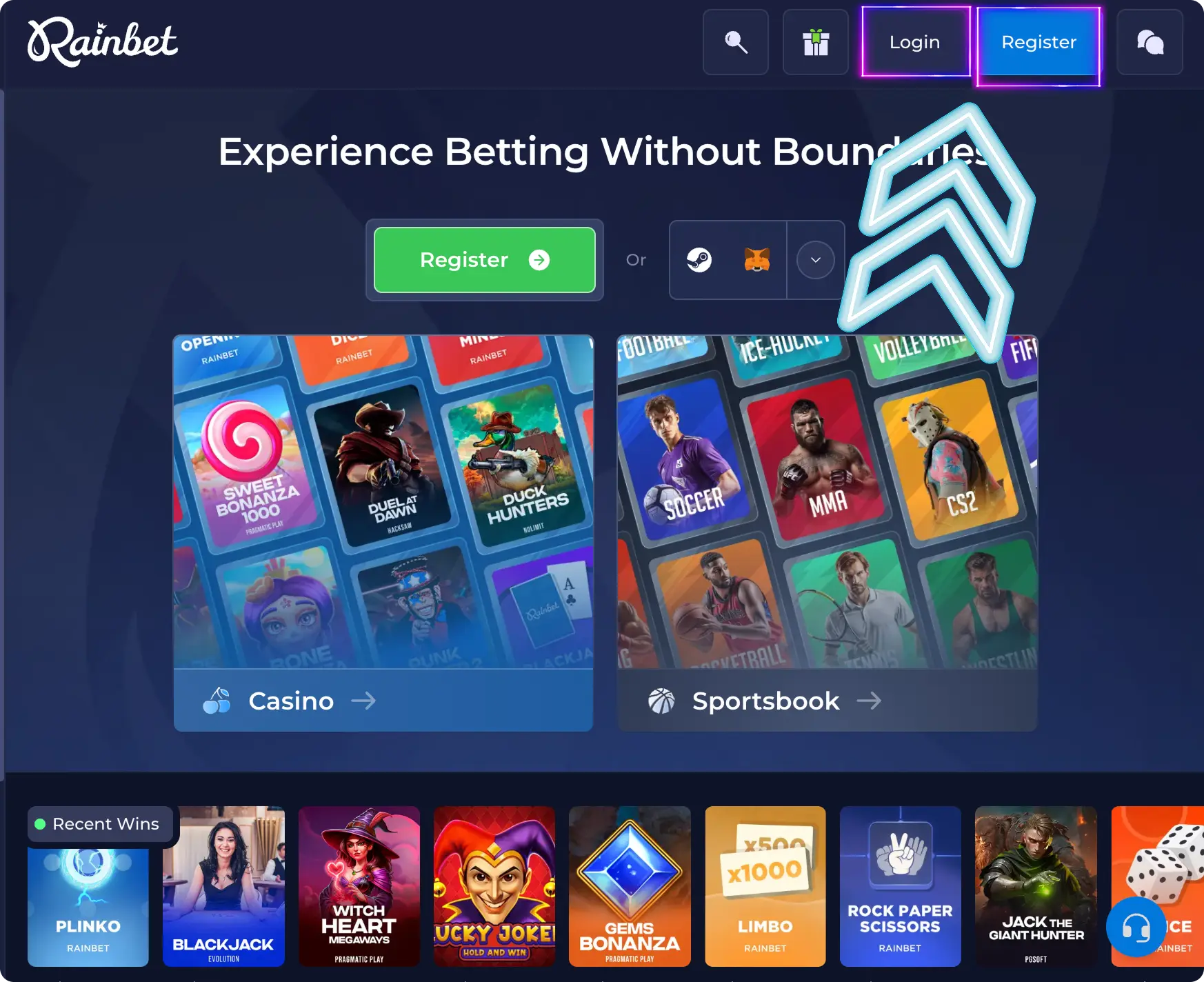 rainbet login and sign up